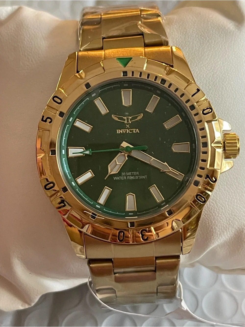 NEW Invicta Specialty I by Invicta Men's Watch - 42mm, Gold & green (69034)